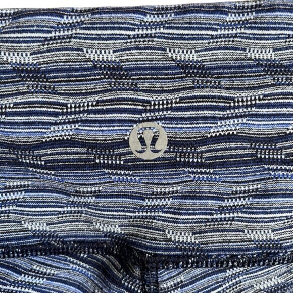 Lululemon Wunder Under Pant III Size 4 Space Dye Twist Sapphire Blue Multi - Picture 10 of 12